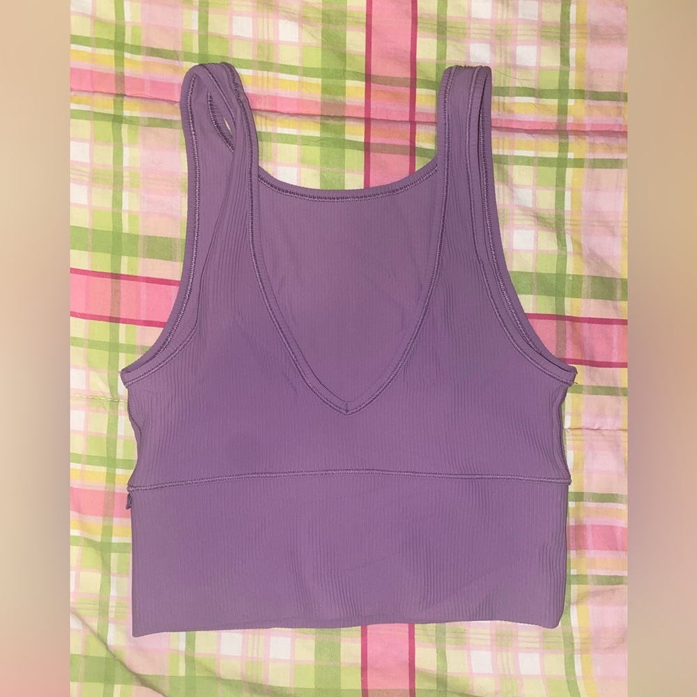 Lululemon Wisteria Purple Power Pivot Tank Size 6